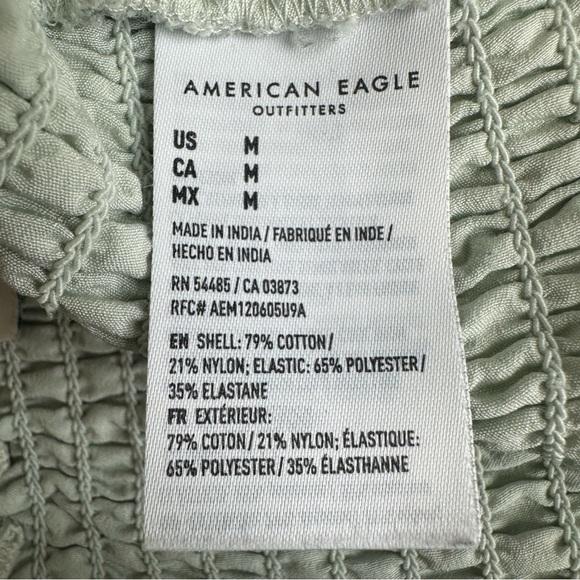 AE Set of 2 Cropped Square-Neck Corset Lace Tank Top Green Black Medium Bundle - Picture 11 of 12